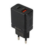 LZ-728 QC 3.0 USB + PD 20W USB-C / Type-C 快速旅行充電器，歐洲插頭，歐洲插頭