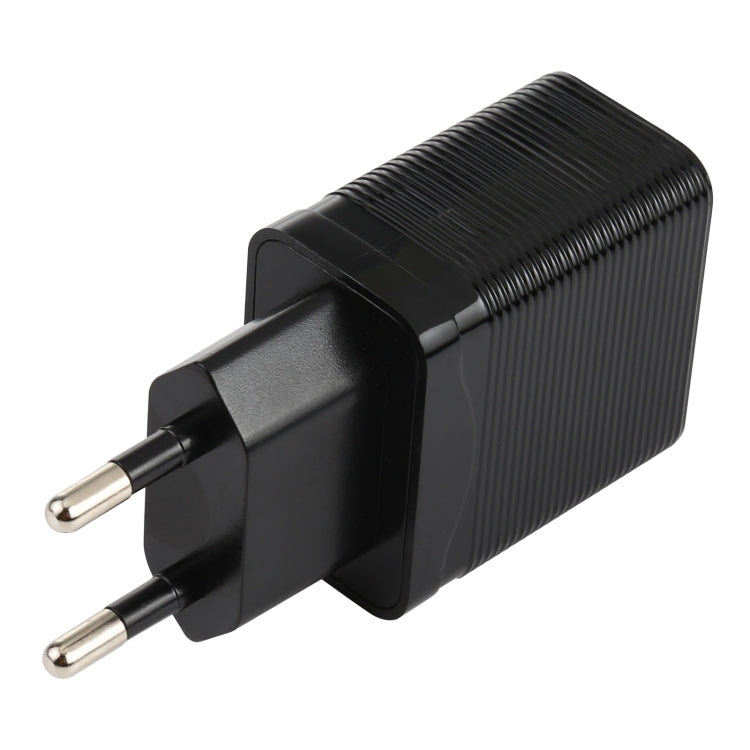 LZ-728 QC 3.0 USB + PD 20W USB-C / Type-C 快速旅行充電器，歐洲插頭，歐洲插頭