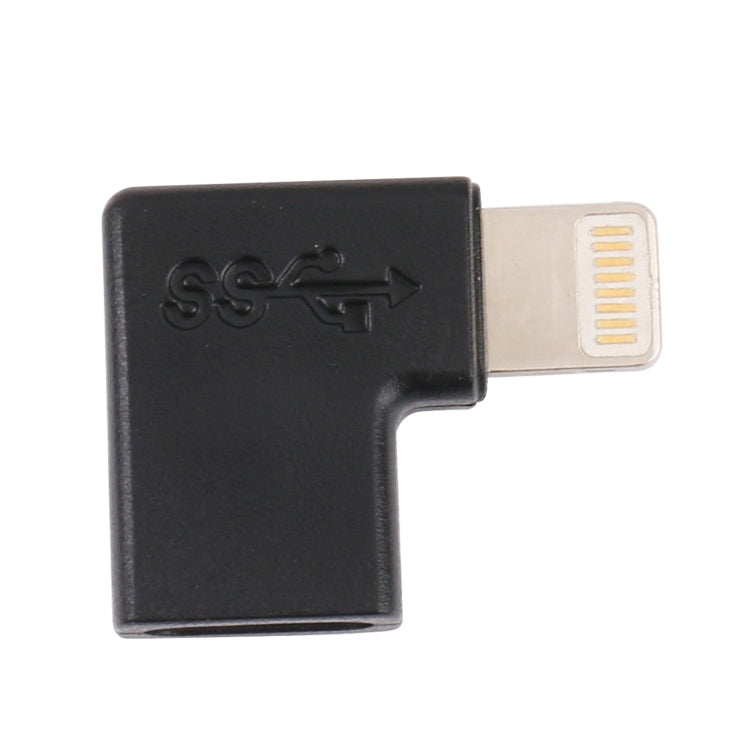 8 Pin 公頭轉 USB-C / Type-C 母頭彎頭充電轉接器，8 Pin 公頭轉 USB-C / Type-C 母頭