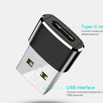 2 片 USB-C / Type-C 母轉 USB 2.0 公 轉接器，支援充電與資料傳輸
