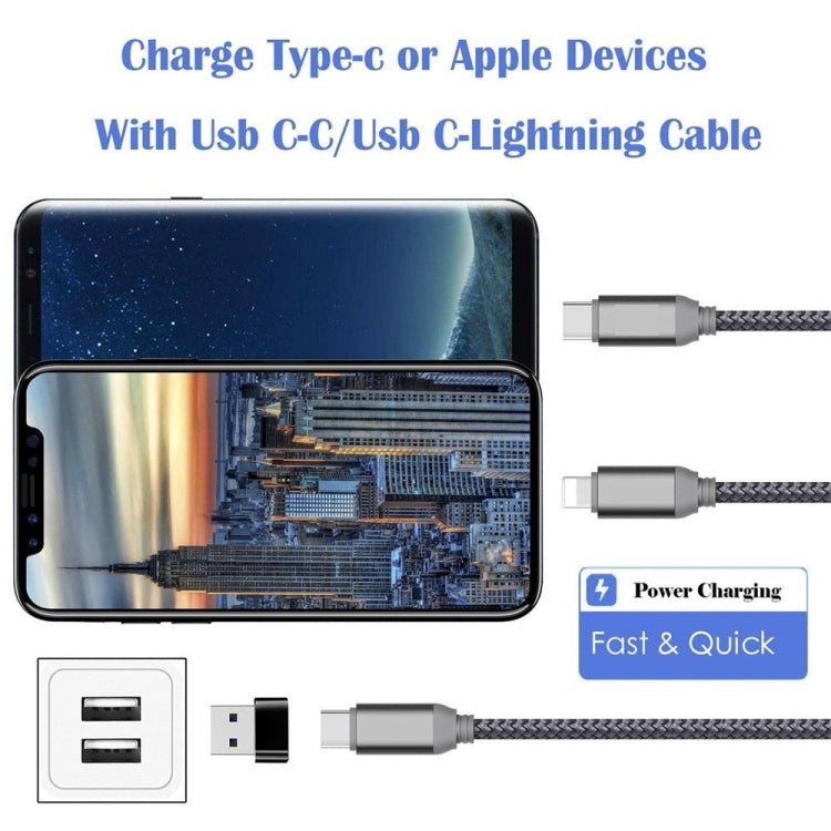 2 片 USB-C / Type-C 母轉 USB 2.0 公 轉接器，支援充電與資料傳輸
