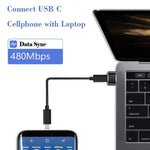 2 片 USB-C / Type-C 母轉 USB 2.0 公 轉接器，支援充電與資料傳輸