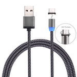 360 度旋轉 1 米編織風格 USB-C / Type-C 至 USB 2.0 強力磁吸充電線帶 LED 指示燈