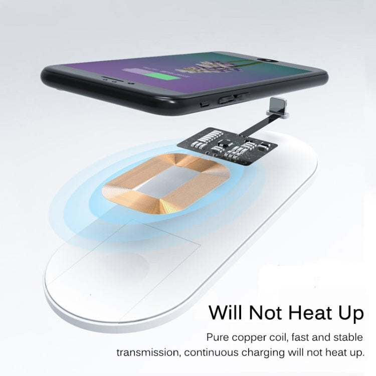 5V 800mA Qi 標準無線充電接收器，帶 USB-C / Type-C 接口，適用於 Type-C 手機