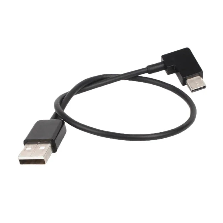 30公分 USB 轉 USB-C / Type-C 直角數據連接線，適用 DJI SPARK / MAVIC PRO / Phantom 3 & 4 / Inspire 1 & 2，USB 轉 USB-C / Type-C