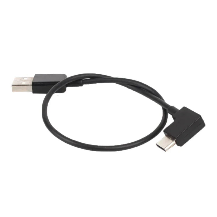 30公分 USB 轉 USB-C / Type-C 直角數據連接線，適用 DJI SPARK / MAVIC PRO / Phantom 3 & 4 / Inspire 1 & 2，USB 轉 USB-C / Type-C