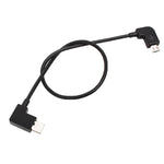 30cm Micro USB轉USB-C / Type-C轉換數據線連接器，適用DJI MAVIC PRO & SPARK遙控器、智能手機、平板，Micro USB轉USB-C / Type-C