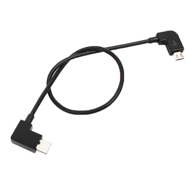 30cm Micro USB轉USB-C / Type-C轉換數據線連接器，適用DJI MAVIC PRO & SPARK遙控器、智能手機、平板，Micro USB轉USB-C / Type-C