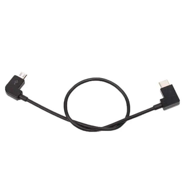 30cm Micro USB轉USB-C / Type-C轉換數據線連接器，適用DJI MAVIC PRO & SPARK遙控器、智能手機、平板，Micro USB轉USB-C / Type-C