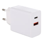24W PD + QC3.0 快充電源轉接插頭 EU 插頭，24W EU 插頭