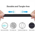 ZS0010 Standard Version 3.5mm to 2.5mm Headphone Cable for Sennheiser HD518 HD558 HD598 HD579 559, Standard Version