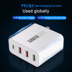 WLX-A6 四埠快速充電 USB 旅行充電器電源適配器，澳規插頭