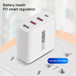 WLX-A6 四埠快速充電 USB 旅行充電器電源適配器，澳規插頭