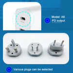 WLX-A6 四埠快速充電 USB 旅行充電器電源適配器，澳規插頭