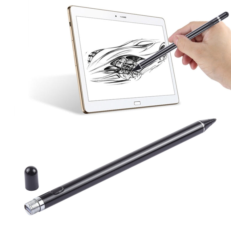 長款通用可充電電容式觸控筆，配備 2.3mm 超細金屬筆尖，適用於 iPhone、iPad、Samsung 及其他電容式觸控螢幕智慧型手機或平板電腦