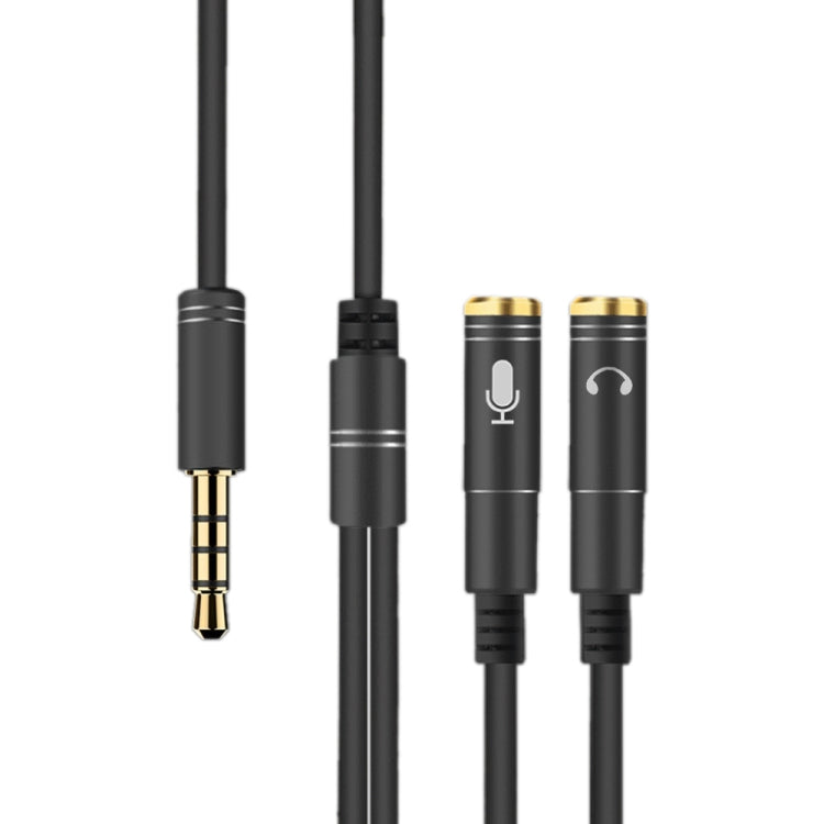 2合1 3.5mm公轉雙3.5mm母TPE高彈性音頻線分接器，線長：32cm