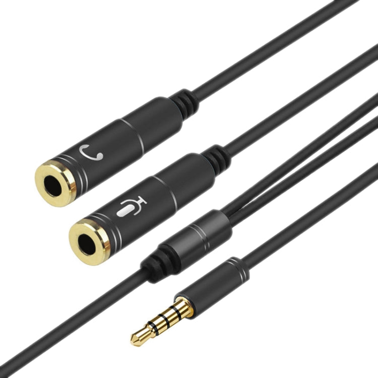 2合1 3.5mm公轉雙3.5mm母TPE高彈性音頻線分接器，線長：32cm