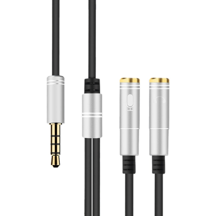 2合1 3.5mm公轉雙3.5mm母TPE高彈性音頻線分接器，線長：32cm
