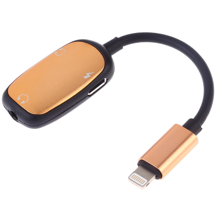 8 Pin 轉 8 Pin 充電接口 + 8 Pin 耳機接口 + 3.5mm 音頻接口耳機轉接器，銀色、黑色、粉色、金色、紅色