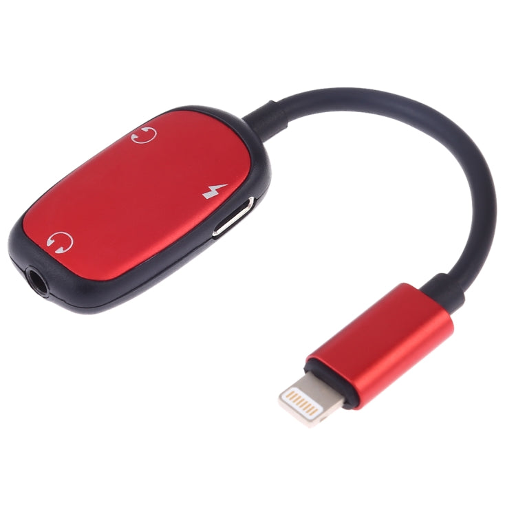 8 Pin 轉 8 Pin 充電接口 + 8 Pin 耳機接口 + 3.5mm 音頻接口耳機轉接器，銀色、黑色、粉色、金色、紅色