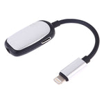 8 Pin 轉 8 Pin 充電接口 + 8 Pin 耳機接口 + 3.5mm 音頻接口耳機轉接器，銀色、黑色、粉色、金色、紅色