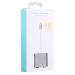 4K超高清雙HDMI介面輸出轉USB-C / Type-C轉接器，9175B