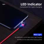 2m 2A 輸出 USB 轉 Micro USB 尼龍編織旋轉磁吸充電線，2m Micro USB