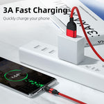 2m 3A 輸出 USB 轉 USB-C / Type-C 540 度旋轉磁吸數據同步充電線，2m Type-C