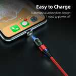 2m 3A 輸出 USB 轉 USB-C / Type-C 540 度旋轉磁吸數據同步充電線，2m Type-C
