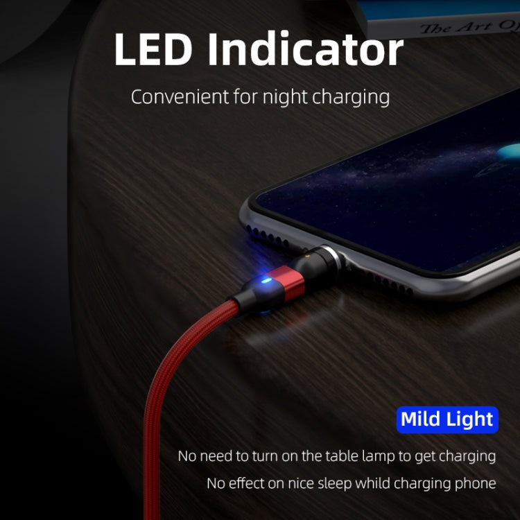 2m 3A 輸出 USB 轉 USB-C / Type-C 540 度旋轉磁吸數據同步充電線，2m Type-C