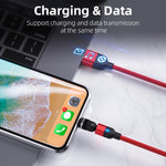 1m 3A Output USB to Micro USB 540 Degree Rotating Magnetic Data Sync Charging Cable, 1m Micro USB