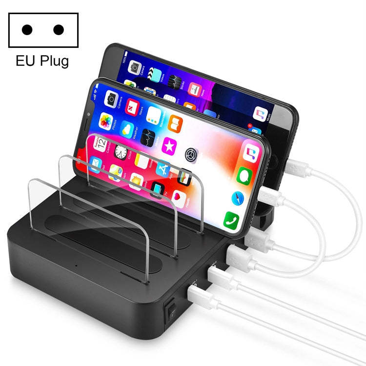 45W PD USB-C / Type-C + 18W PD USB-C / Type-C + 18W QC 3.0 USB + USB 埠智慧充電器，附可拆卸邊框，歐規插頭，016PD 歐規插頭