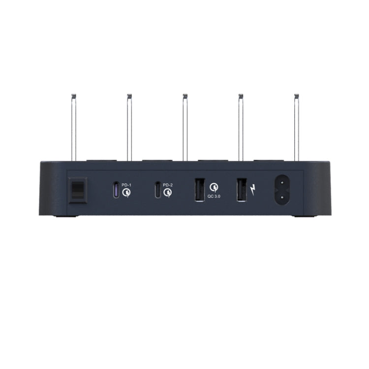 45W PD USB-C / Type-C + 18W PD USB-C / Type-C + 18W QC 3.0 USB + USB 埠智慧充電器，附可拆卸邊框，歐規插頭，016PD 歐規插頭