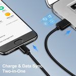 LZ-728 2合1 18W QC 3.0 USB介面旅行充電器 + USB轉USB-C / Type-C數據線套裝，歐洲插頭，線長1米，附USB-C / Type-C線