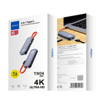 ROCK RT16 5合1 Type-C / USB-C轉HDMI + 4個USB 3.0多功能擴充基座集線器轉換器，RT16