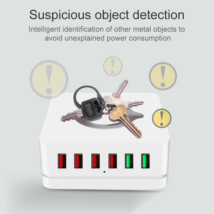 E6 7 合 1 多功能無線充電座 USB 智能插座支架