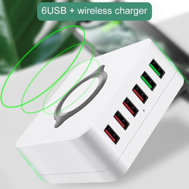 E6 7 合 1 多功能無線充電座 USB 智能插座支架