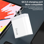IVON AD37 5A QC 3.0 三埠 USB 旅行充電器，美規插頭，AD37