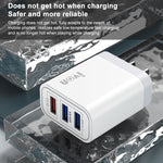 IVON AD37 5A QC 3.0 三埠 USB 旅行充電器，美規插頭，AD37