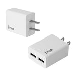IVON AD38 5V 2.1A 雙 USB 埠旅行充電器，美規插頭，AD38