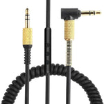 線控通話版3.5mm公對公耳機線，適用於Marshall耳機，線長：1.25m-1.8m，線控通話版