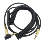 線控通話版3.5mm公對公耳機線，適用於Marshall耳機，線長：1.25m-1.8m，線控通話版