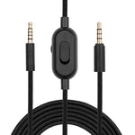 ZS0159 適用於Logitech G433 / G233 / G Pro / G Pro X 3.5mm公對公遊戲耳機音頻線，帶線控，線長：2m