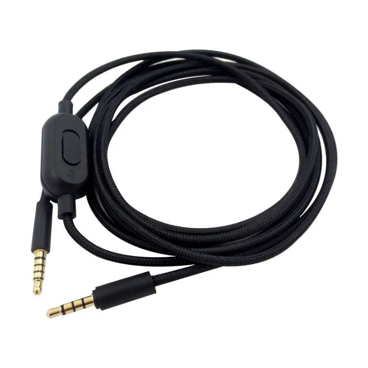 ZS0159 適用於Logitech G433 / G233 / G Pro / G Pro X 3.5mm公對公遊戲耳機音頻線，帶線控，線長：2m