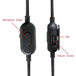 ZS0159 適用於Logitech G433 / G233 / G Pro / G Pro X 3.5mm公對公遊戲耳機音頻線，帶線控，線長：2m