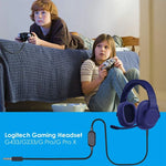 ZS0159 適用於Logitech G433 / G233 / G Pro / G Pro X 3.5mm公對公遊戲耳機音頻線，帶線控，線長：2m