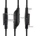 ZS0195 適用於Logitech G633 / G635 / G933 / G935 3.5mm遊戲耳機音頻線，線長：1.5m，適用於Logitech G633 1.5m