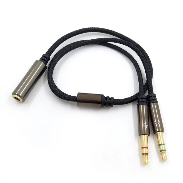 ZS0135 2合1 適用於SteelSeries Arctis 3 / 5 / 7 耳機音頻線+耳機轉接線套裝，音頻線+轉接線