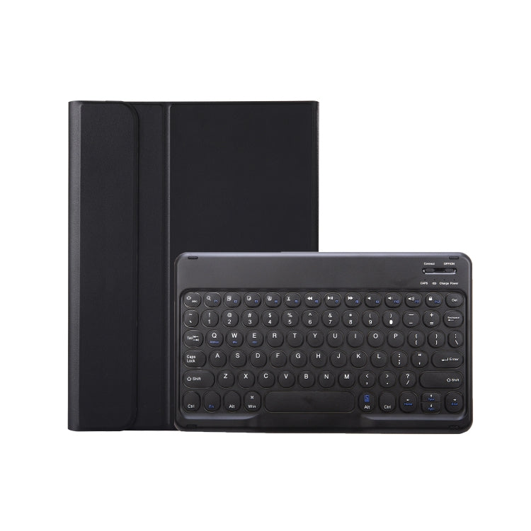 適用於 iPad 11 2025 / 第10代 10.9 2022 YA10B 羊皮紋理藍牙鍵盤皮革平板保護套，帶筆槽，YA10B