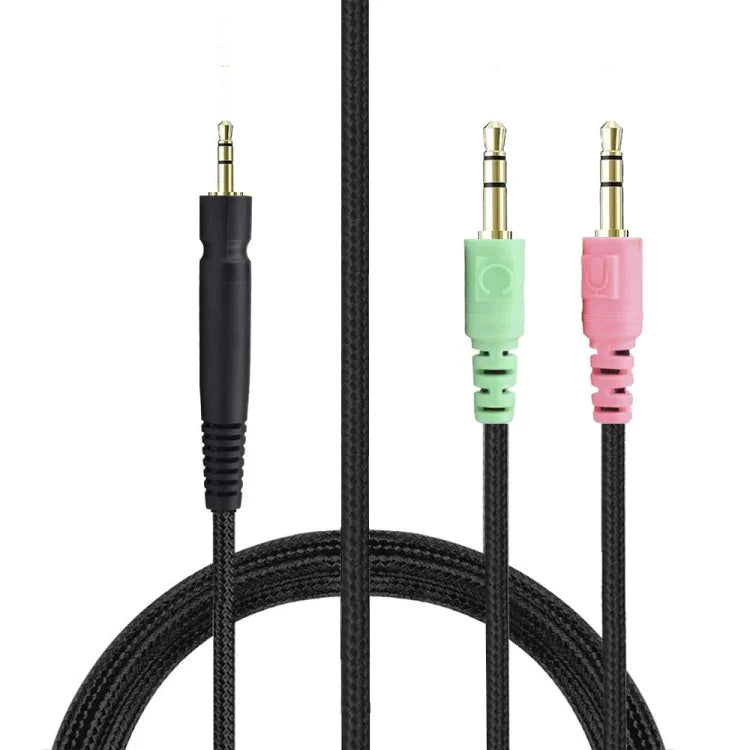 ZS0076 PC版遊戲耳機線，適用於Sennheiser PC 373D GSP350 GSP500 GSP600 G4ME ONE GAME ZERO，PC版